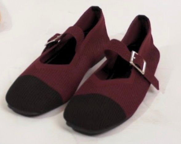 Kim collection- Black beige & Marron black Vien Mary Jane
