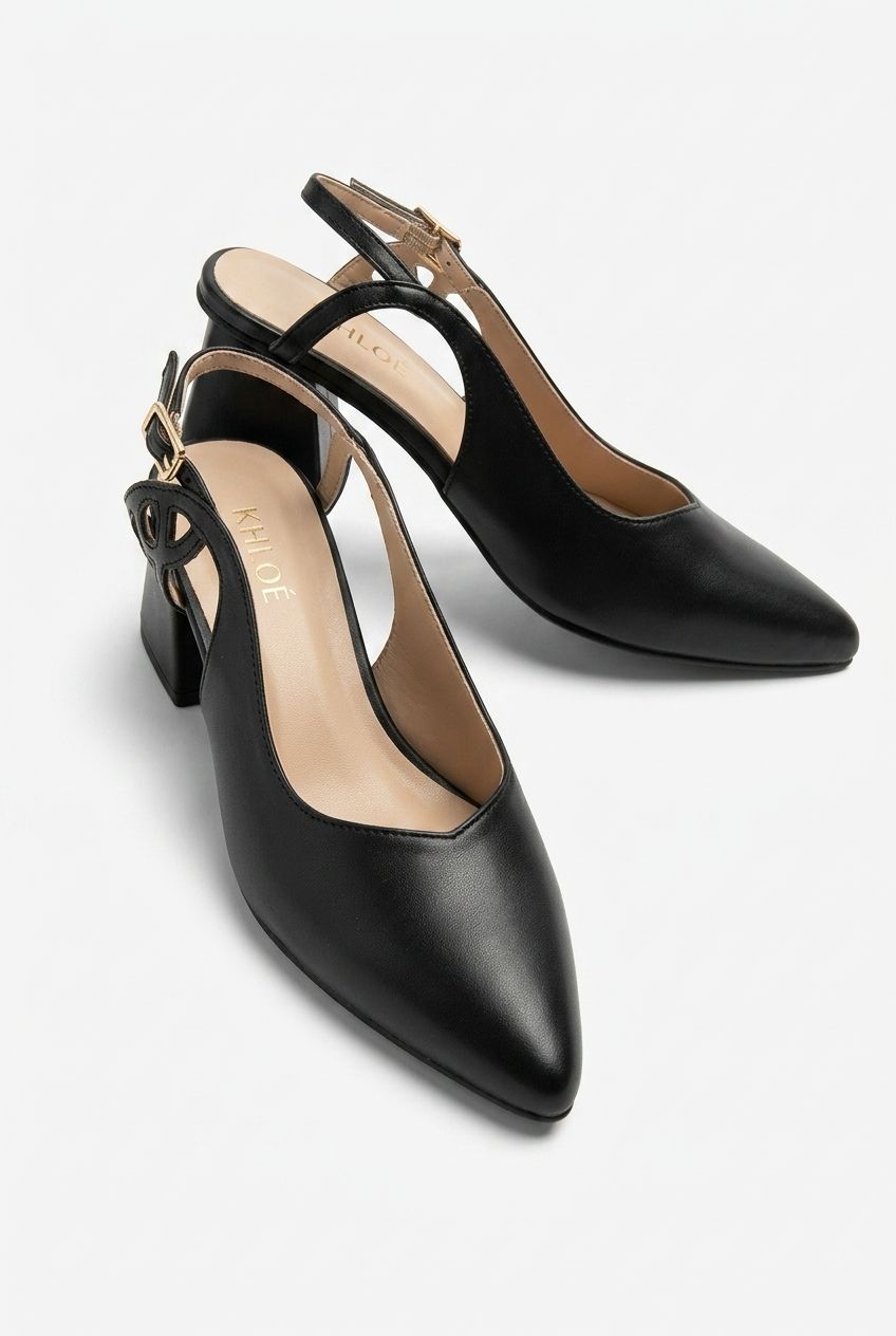 Kim collection- Black & Beige Khloe Heels